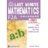 Last Minute Mathematics F2A